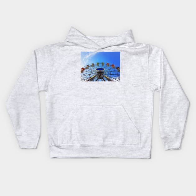 ferris wheel Kids Hoodie by psychoshadow